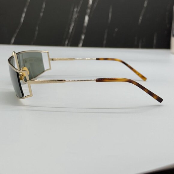 NEW SAINT LAURENT SL606 004  UNISEX GOLD SUNGLASSES SAINT LAURENT SL606 004 main image 8